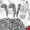 Hela Spirit Nordic Viking Warrior – tattoo stencil mockup on model