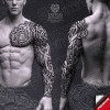 Hela Spirit Nordic Viking Warrior – high-detail tattoo stencil preview