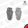 Valhalla Nord Viking Tattoo – detailed tattoo stencil elements and pattern layout
