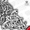 Viking Bjorn Warrior Tattoo – outline linework closeup 2